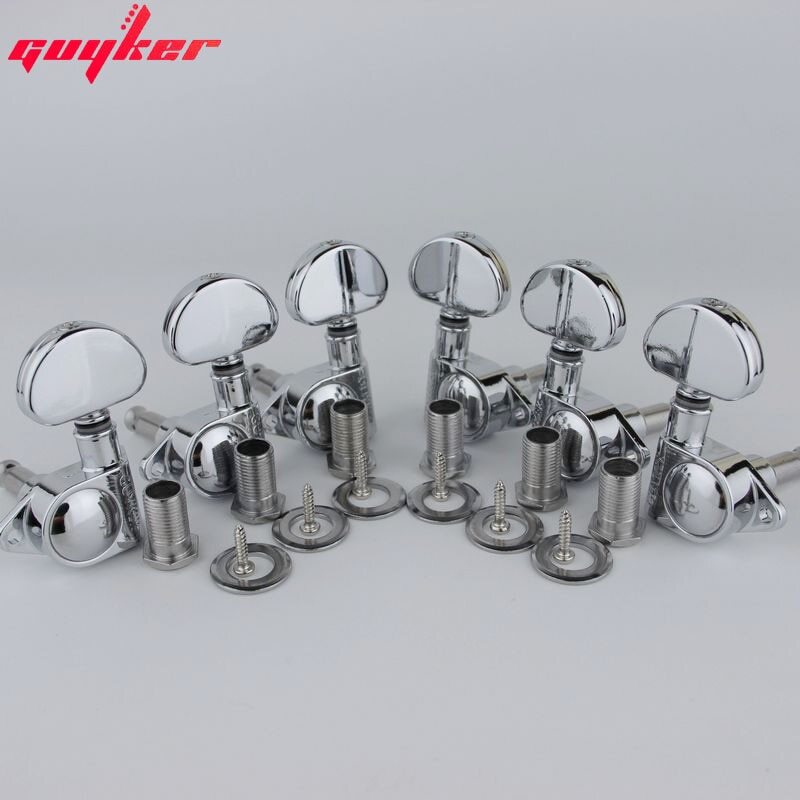 1 Set GUYKER Guitar Machine Heads Big handle Tuners Chrome