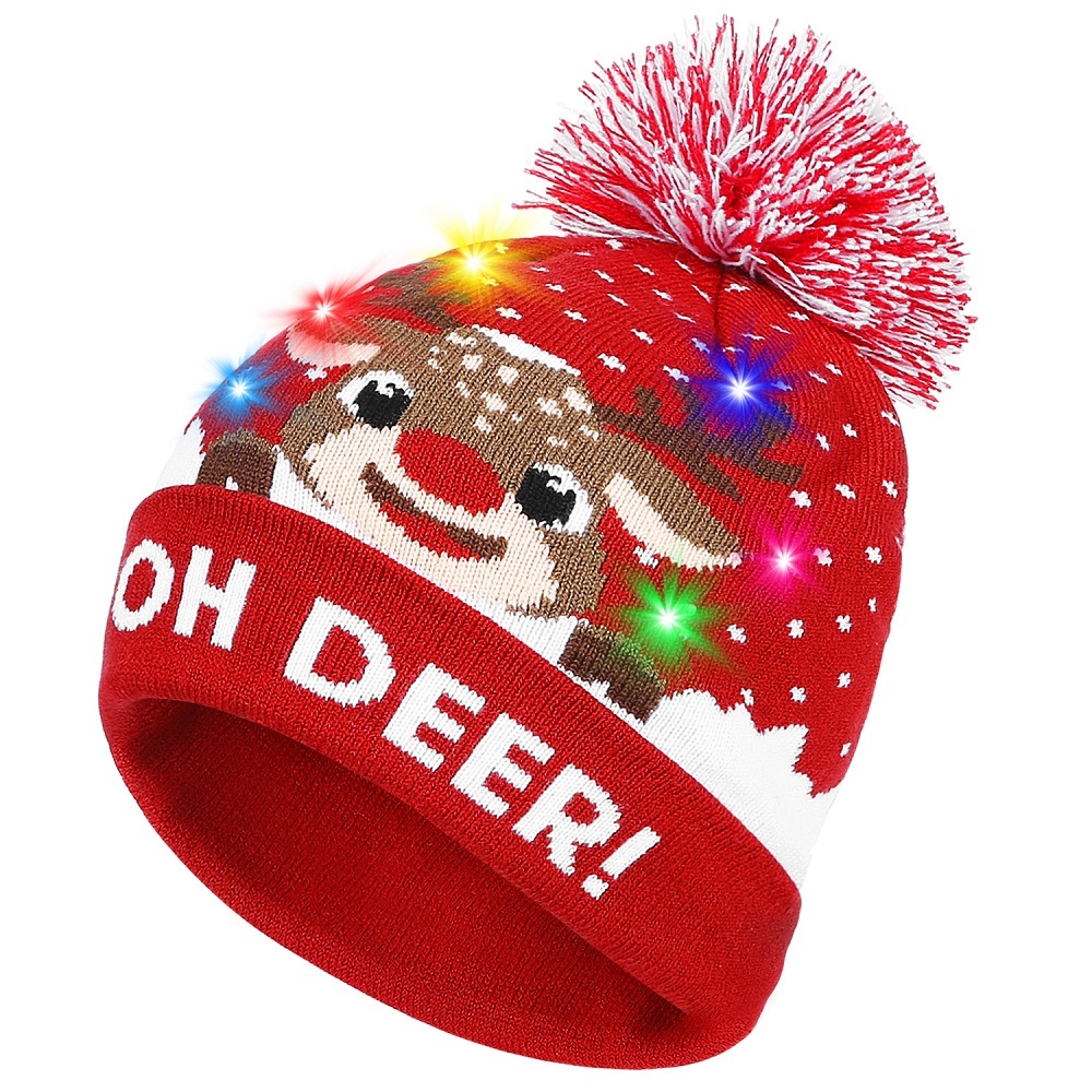 toboggan hat with lights