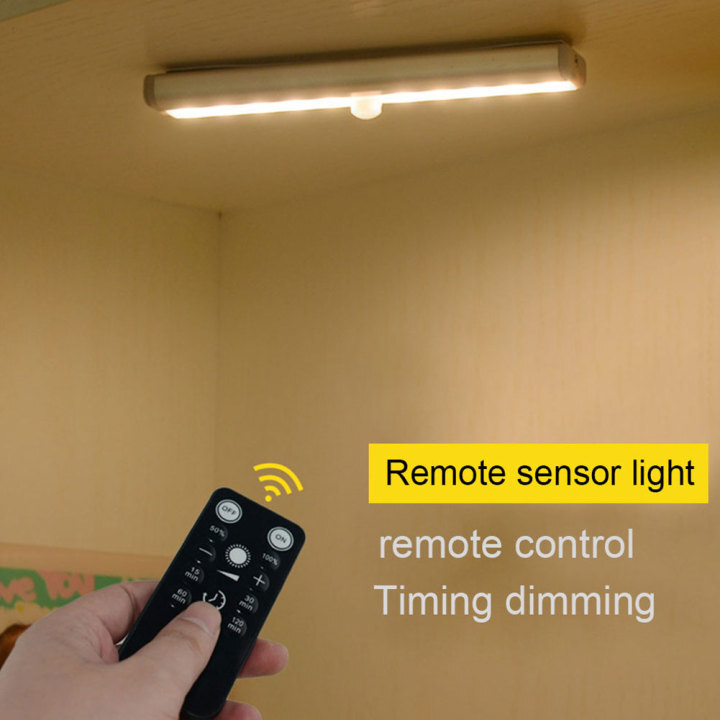 Remote Dimming 10 Leds Light Motion Sensor Usb Under Cabinet Lamp Dimming 10 Leds Light Motion Sensor Usb