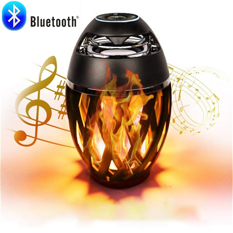 96 Led Flame Bluetooth Atmosphere Lamp Table Wireless Speaker