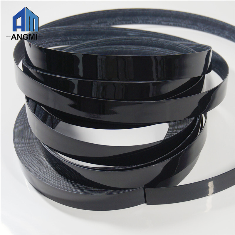 High quality pvc edge banding tape 0.8x21mm Black High ...