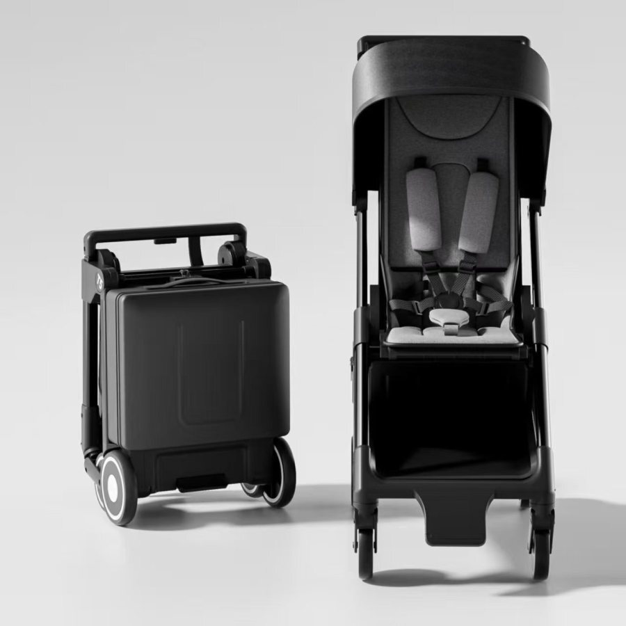 The Ultimate Travel Essential: 2-in-1 Baby Stroller & Luggage Cart