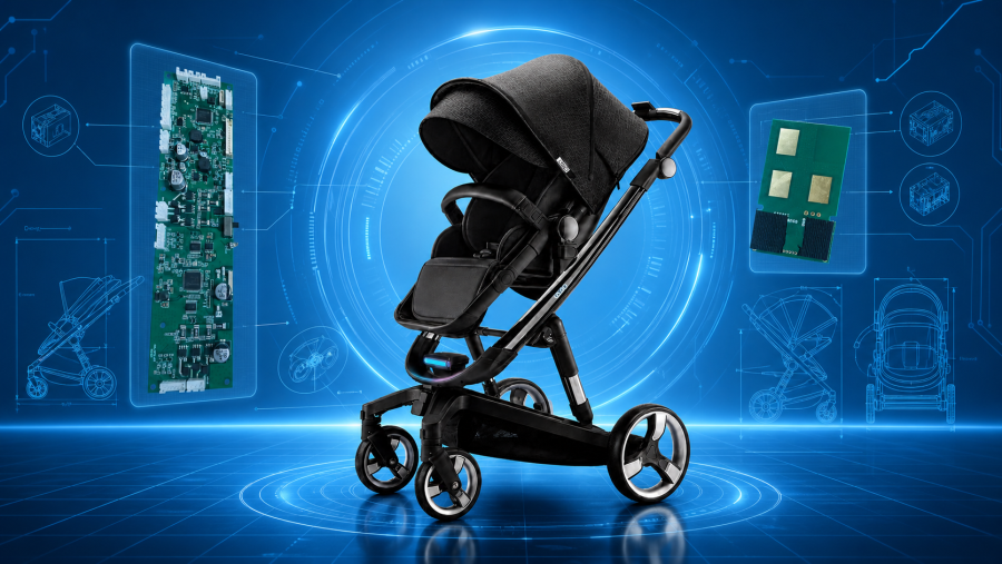 Auto follow stroller ----the electronic parts