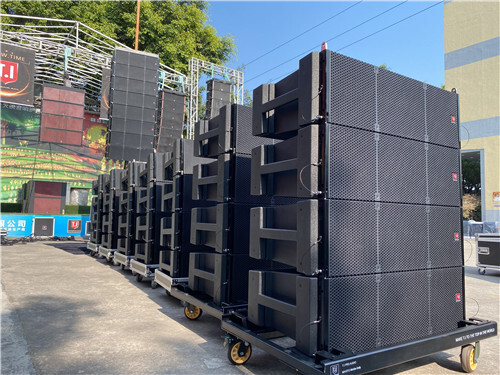 Set up and test for MAX212 dual 12-inch three-way line array speaker Line array, stadium events, outdoor events, pro audio, pro sound, dual 12 inch, audio, speaker