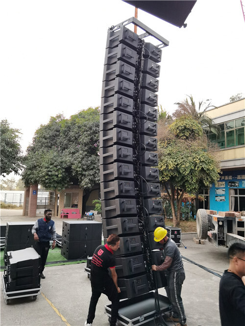 Set up and test for MAX212 dual 12-inch three-way line array speaker Line array, stadium events, outdoor events, pro audio, pro sound, dual 12 inch, audio, speaker
