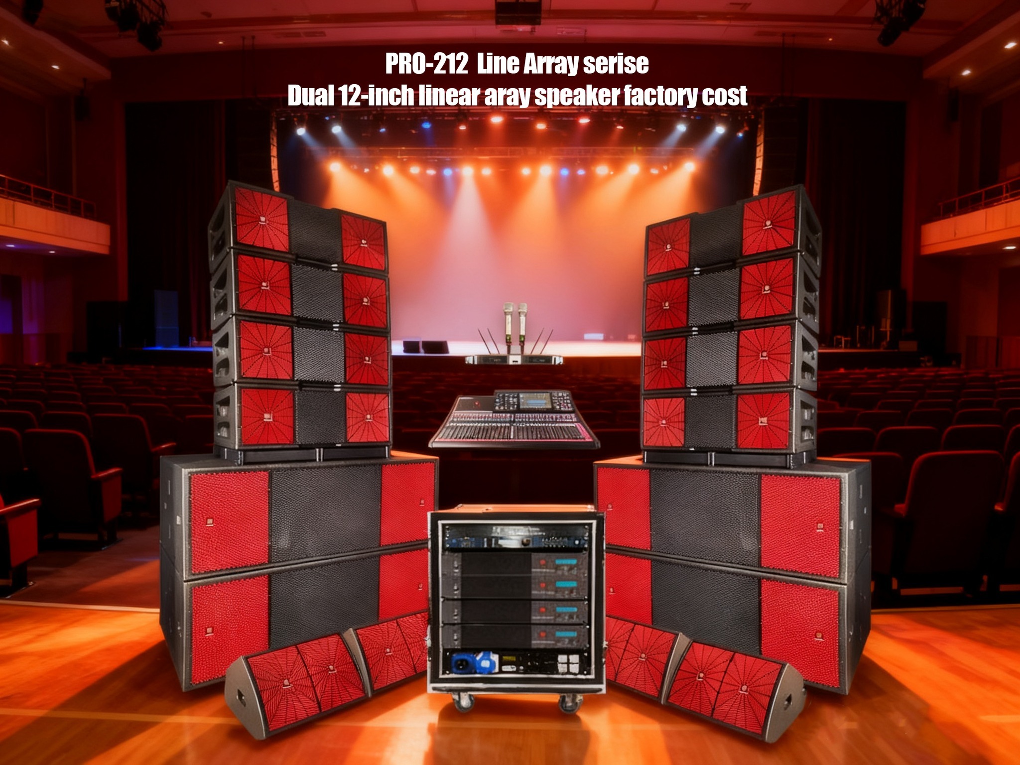 {#Line array speakers#}