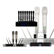 T.I Audio K-880 Pro UHF Dual Channels Wireless Microphone System
