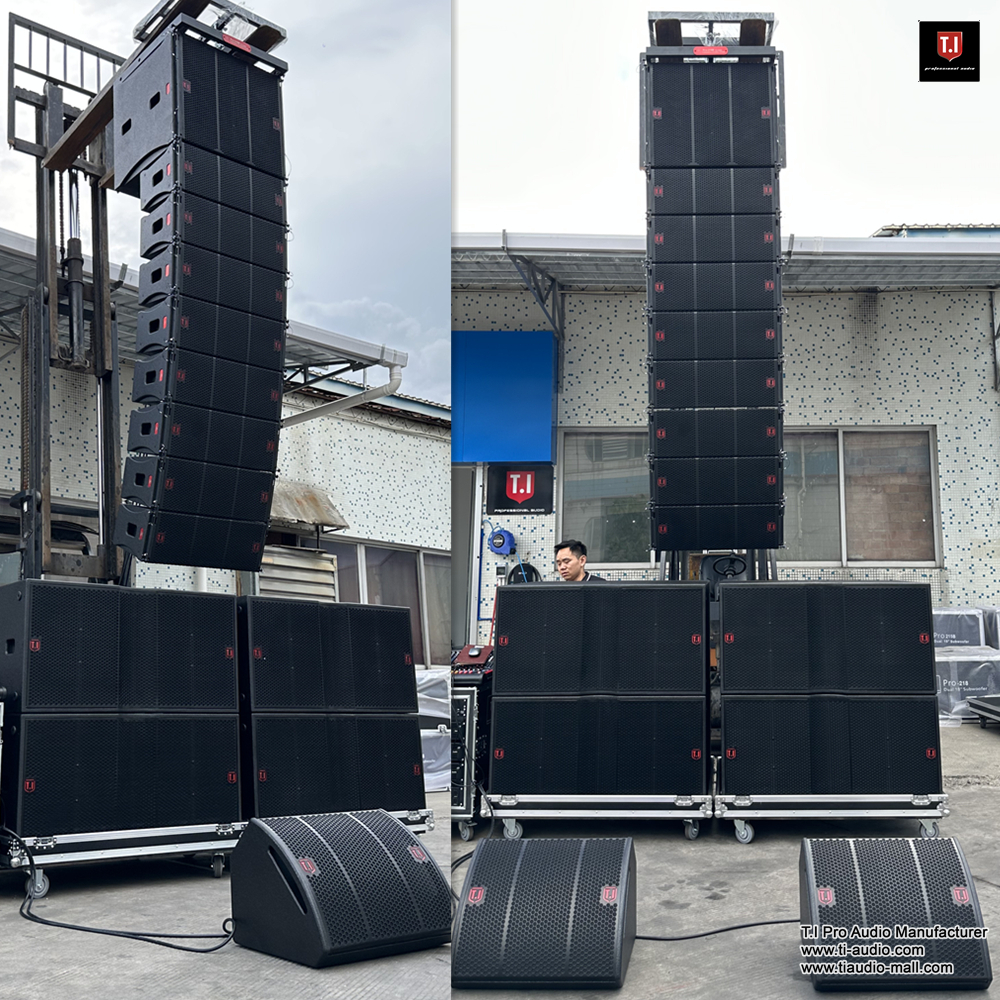 Professional Audio Sound System with Line Array Speakers for stage