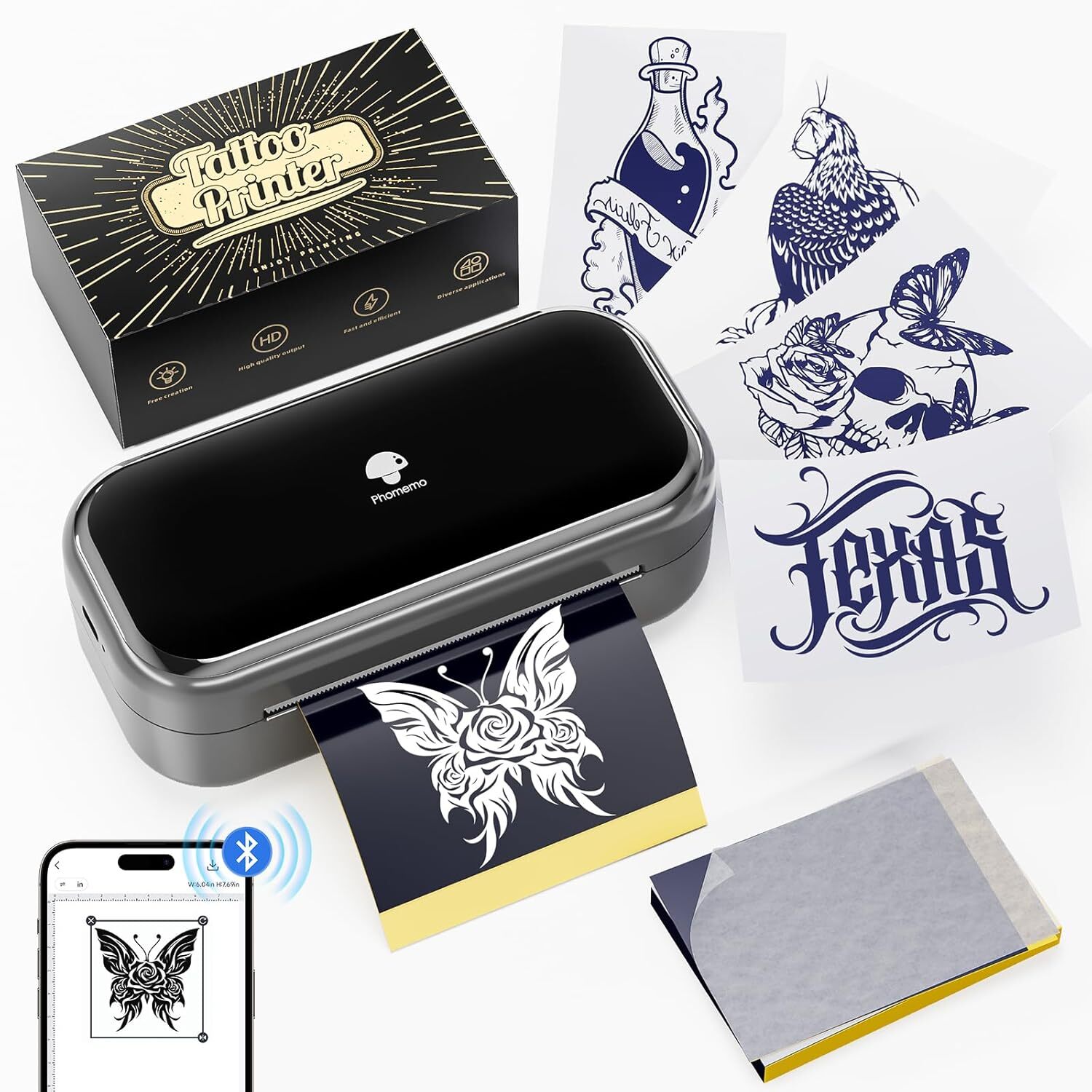 YABA Tattoo Newest Wireless Tattoo Stencil Printer with