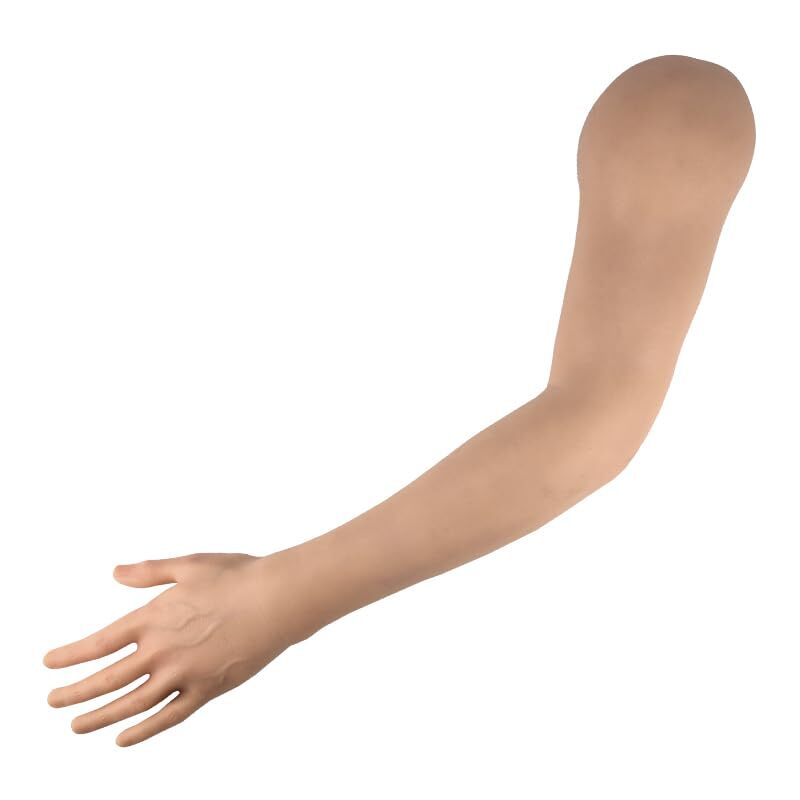Silicone tattoo arm, tattoo art display arm, tattoo practice arm, , joints  can be moved