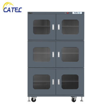 Desiccant dry cabinet with humidity alarming