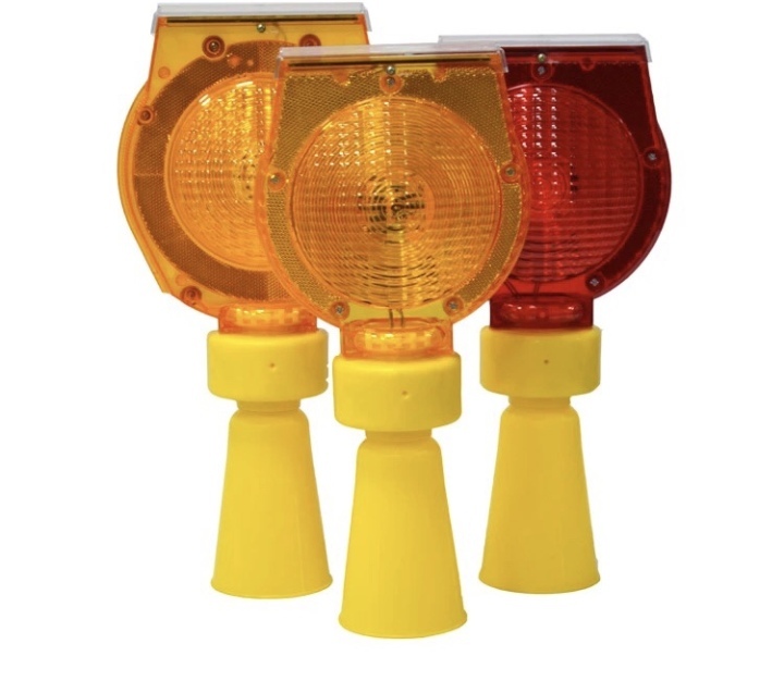 PC shell powered traffic warning lamp Solar highway safety cone