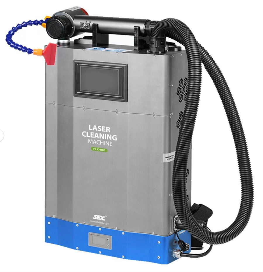 SFX 100W/200W Backpack Rust Removal Laser Cleaning Machine with Rechargeable Battery FLC-100/FLC-200