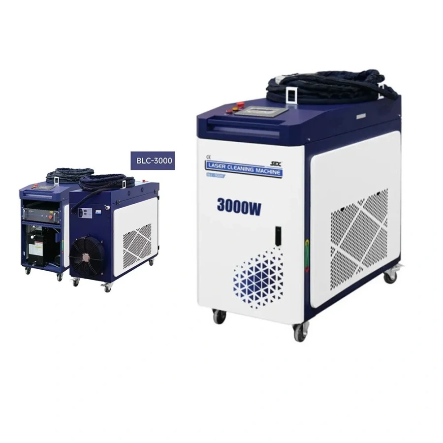 SFX 3KW Laser Cleaning Rust Machine High Power More Efficient 20m Cable Line