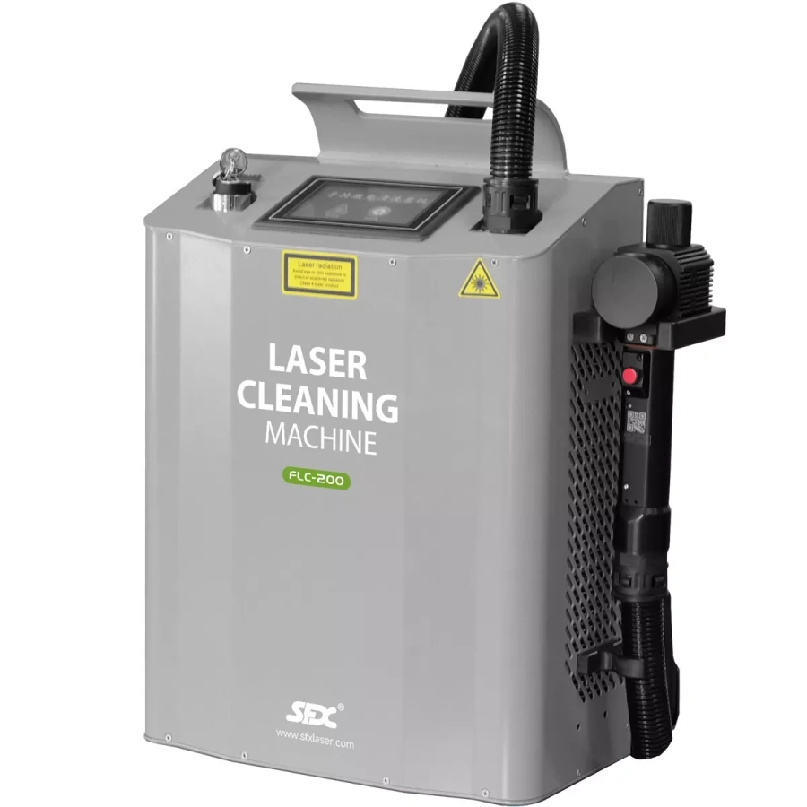 SFX Light Backpack Pulse Laser Cleaner 200W Rust Paint Oil Removal Plug-in Power No Battery