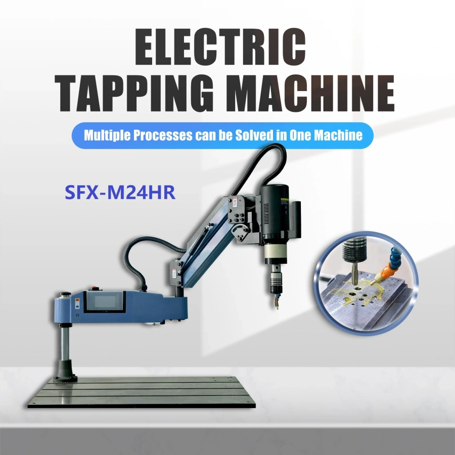 SFX-M24HR Oil Spraying Electric Tapping Machine Univer Tapping Arm Tapping Range M4-M20(Copper, Stainless Steel) M4-M24(Aluminum)