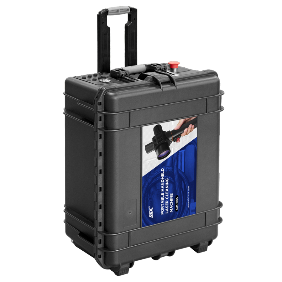 SFX Laser 200W Portable Pulsed Laser Cleaning Machine Suitcase Type for Efficient Rust Graffiti Coating Paint Removal Easily
