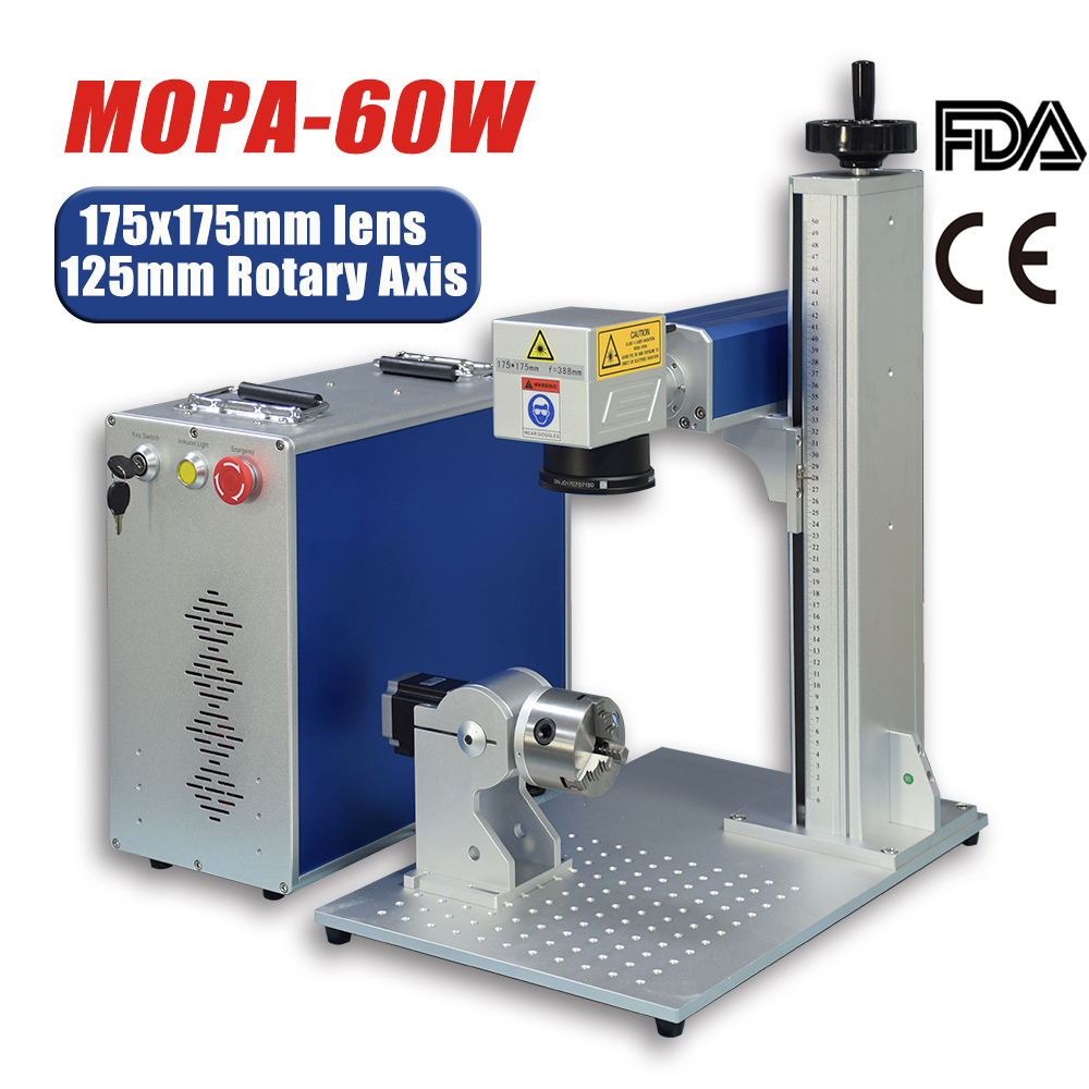 60W Fiber Laser Engraving Machine MOPA JPT M7 Laser Source 14000kHz