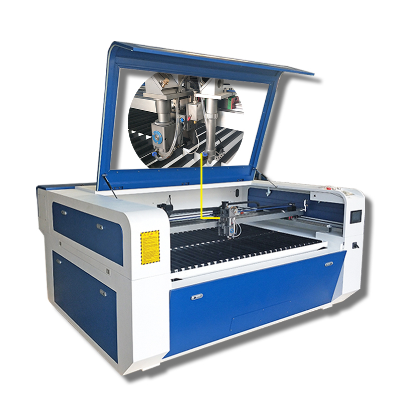 Reci 150W+80W Mixed Laser Cutting and Engraving Machine for Metal&No-Metal  Cutting Stainless Sheet cutting Non-Metal CO2 Laser Engraving Machine