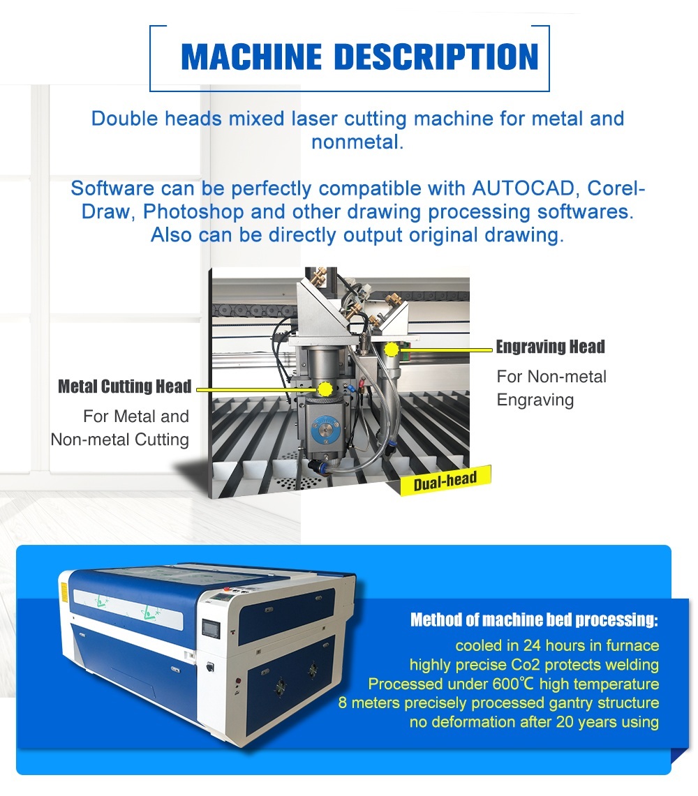 80W High Precision CO2 Laser Cutting and Engraving Machine , Laser Metal  Engraver