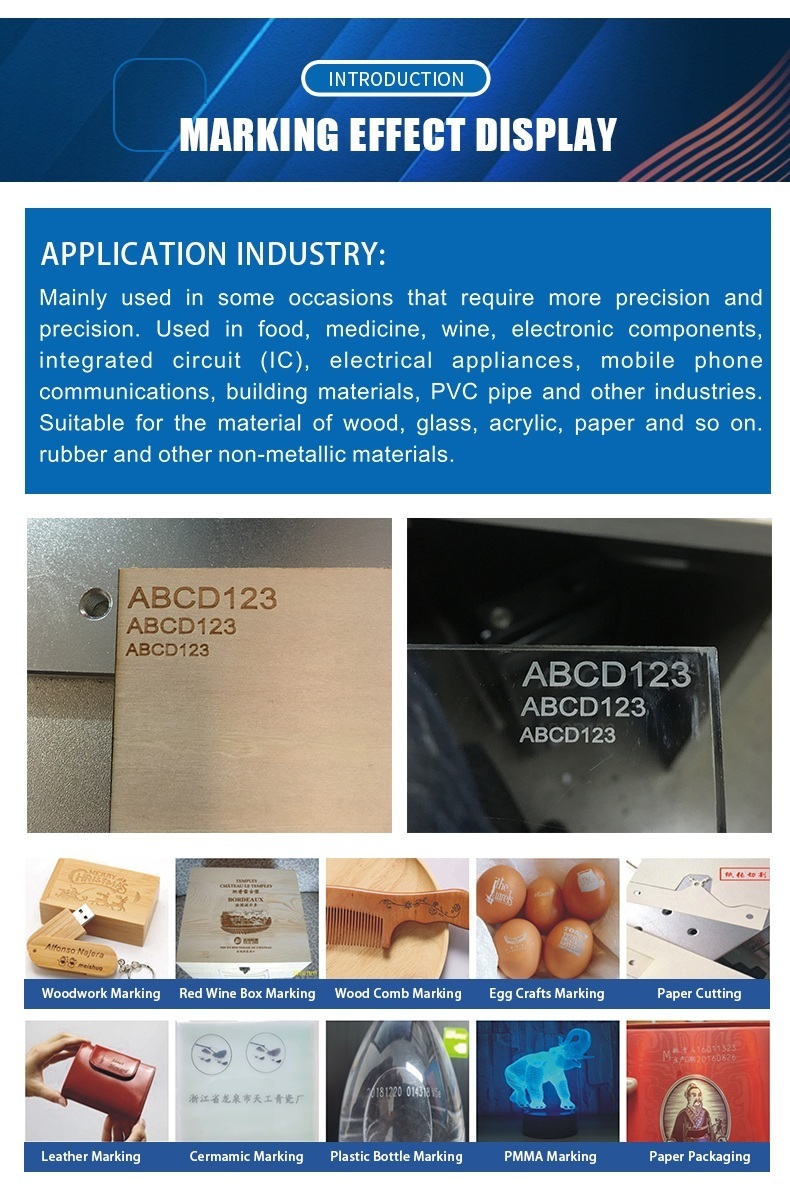 SFX 30w CO2 Laser Machine Non-Metallic Materials CO2 Laser Marking