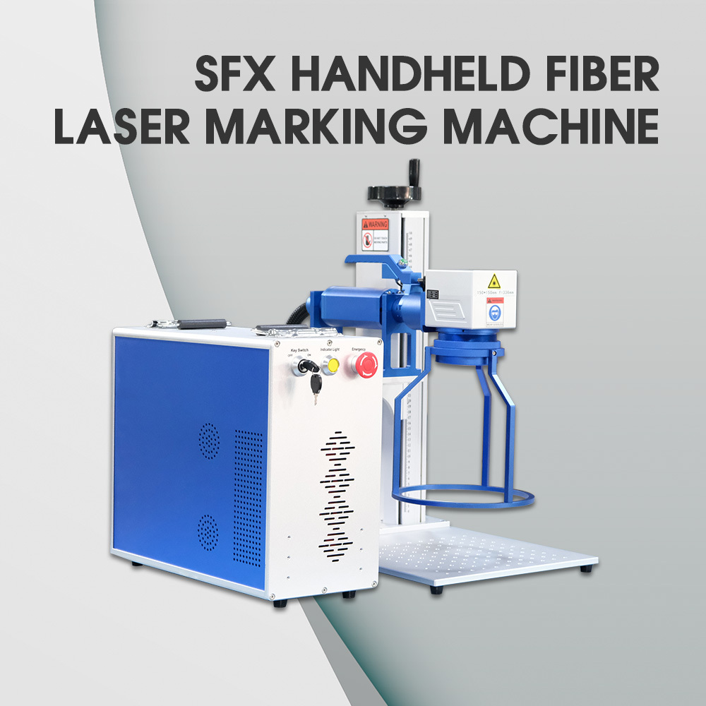 CALCA 30W Split Fiber Laser Marking Machine for Laser Engraving Tumbler, JPT Laser + Rotation Axis, FDA