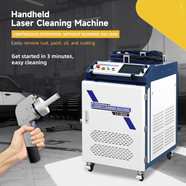 SFX 1500W Hand Held Laser Rust Remover Gun for Metal Continuous Cleaning  Machines for Metals with Rust Paint Oil Dirt Stains Coating Remover