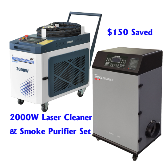 SFX Laser Cleaner 2000w Metal Rust Removal Laser Cleaning Machine Fiber  Laser Rust Cleaner for Restoration Shop