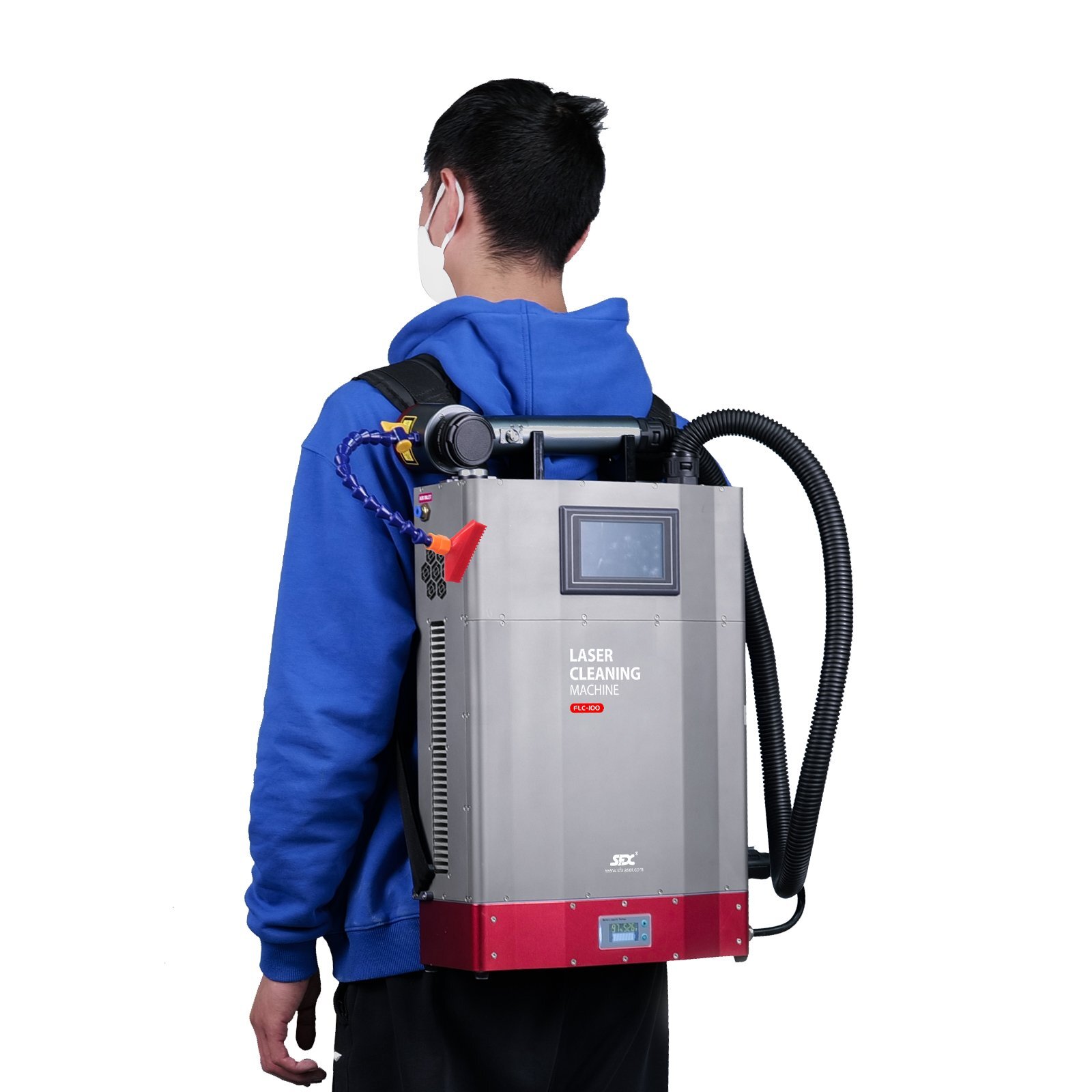 Rust Removal SFX 100W Rechargeable Pulsed Backpack Fiber Laser Cleaner  Graffiti Cleaning
