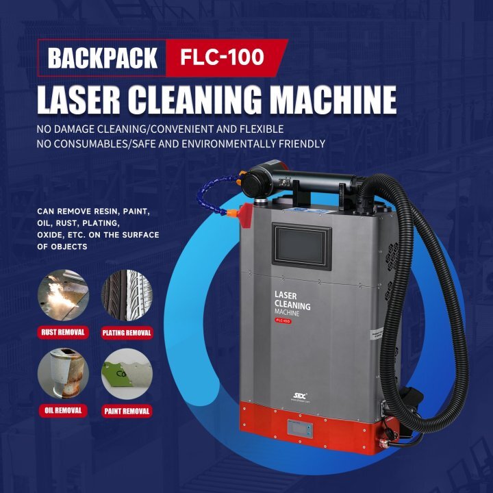 SFX 1500W Handheld Fiber Laser Cleaning Machine Rust Oil Painting Remover  Machine 220V Single Phase MAX Laser Source
