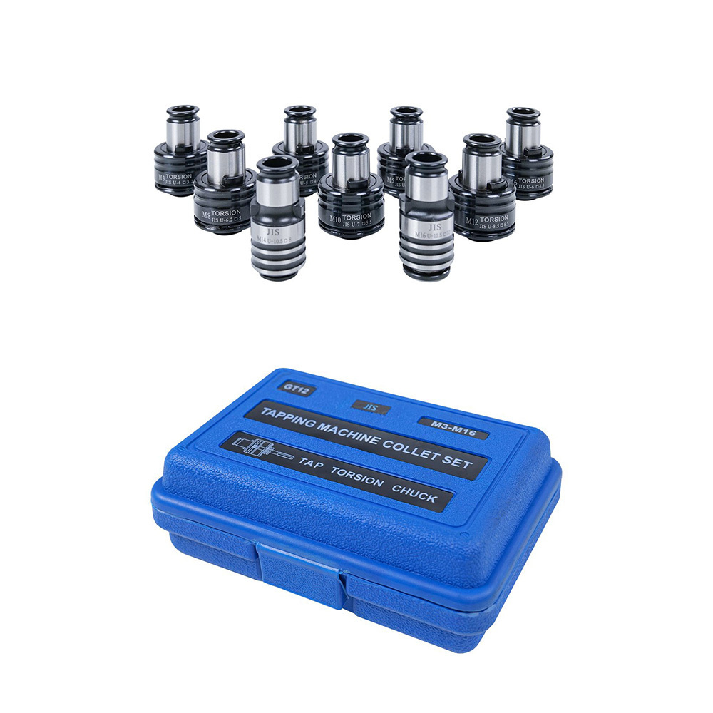 コット JIS GT12 Tapping Collets Chucks Set 9PCS for SFX-M16R Electric