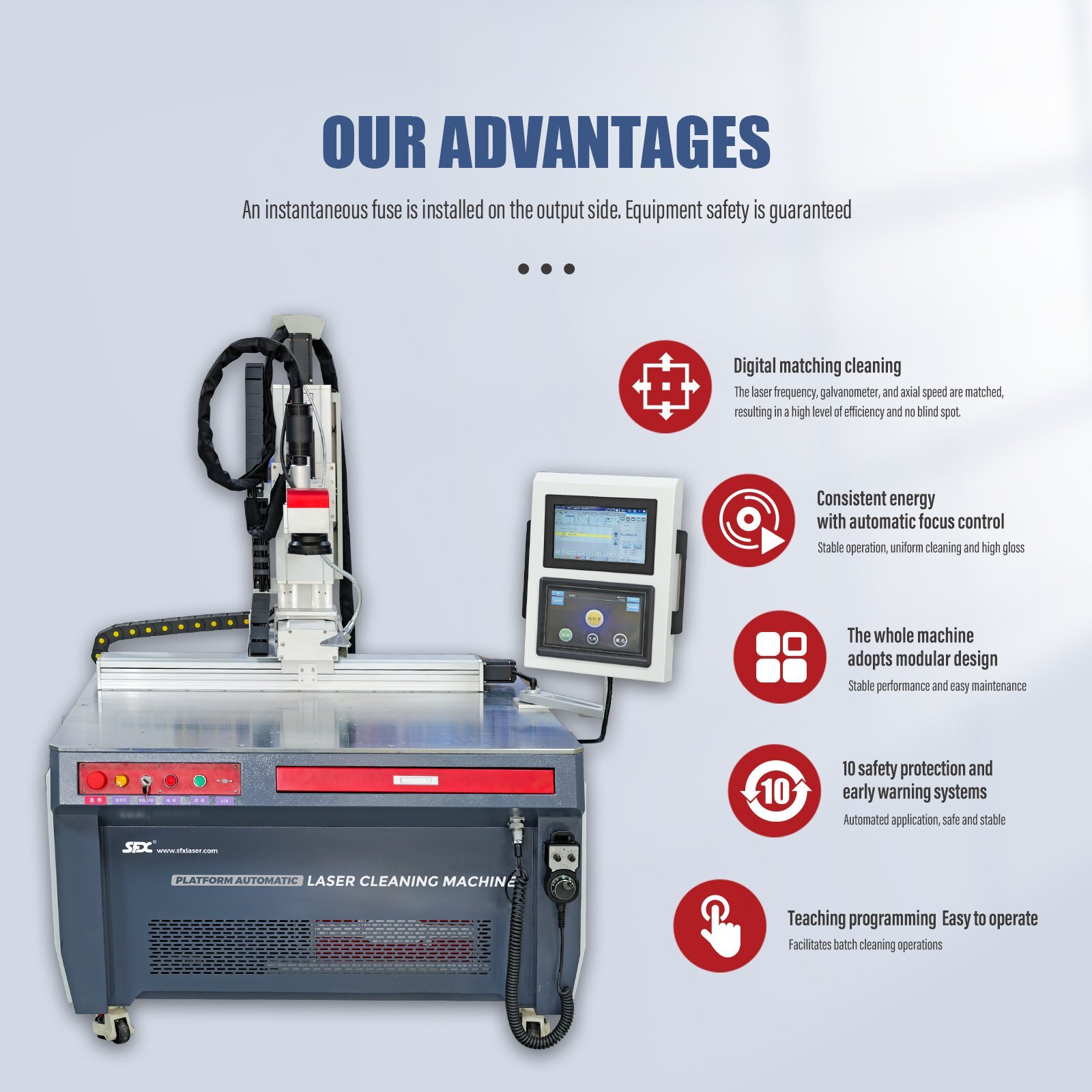 300W 500W Pulse Laser Cleaning Machine Laser Metal Rust Remover Laser Rust  Oil Paint Coating Fine Cleaning Machine-300W 500W Pulse Laser Cleaning  Machine Laser Metal Rust Remover Laser Rust Oil Paint Coating