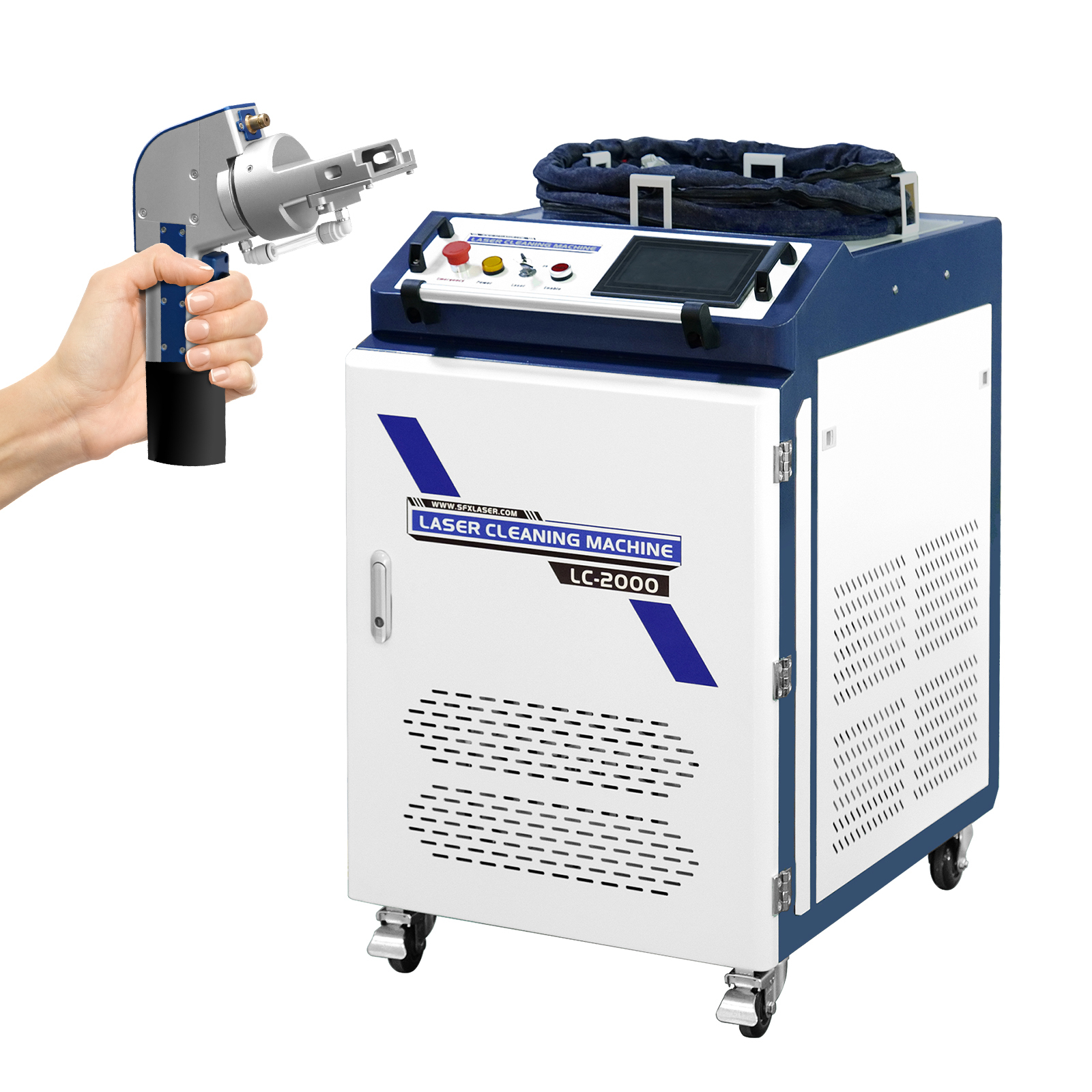 Rust removal cleaning machine - PE-100C - Perfect Laser Co., Ltd. (China) -  laser / manual / for the aerospace industry