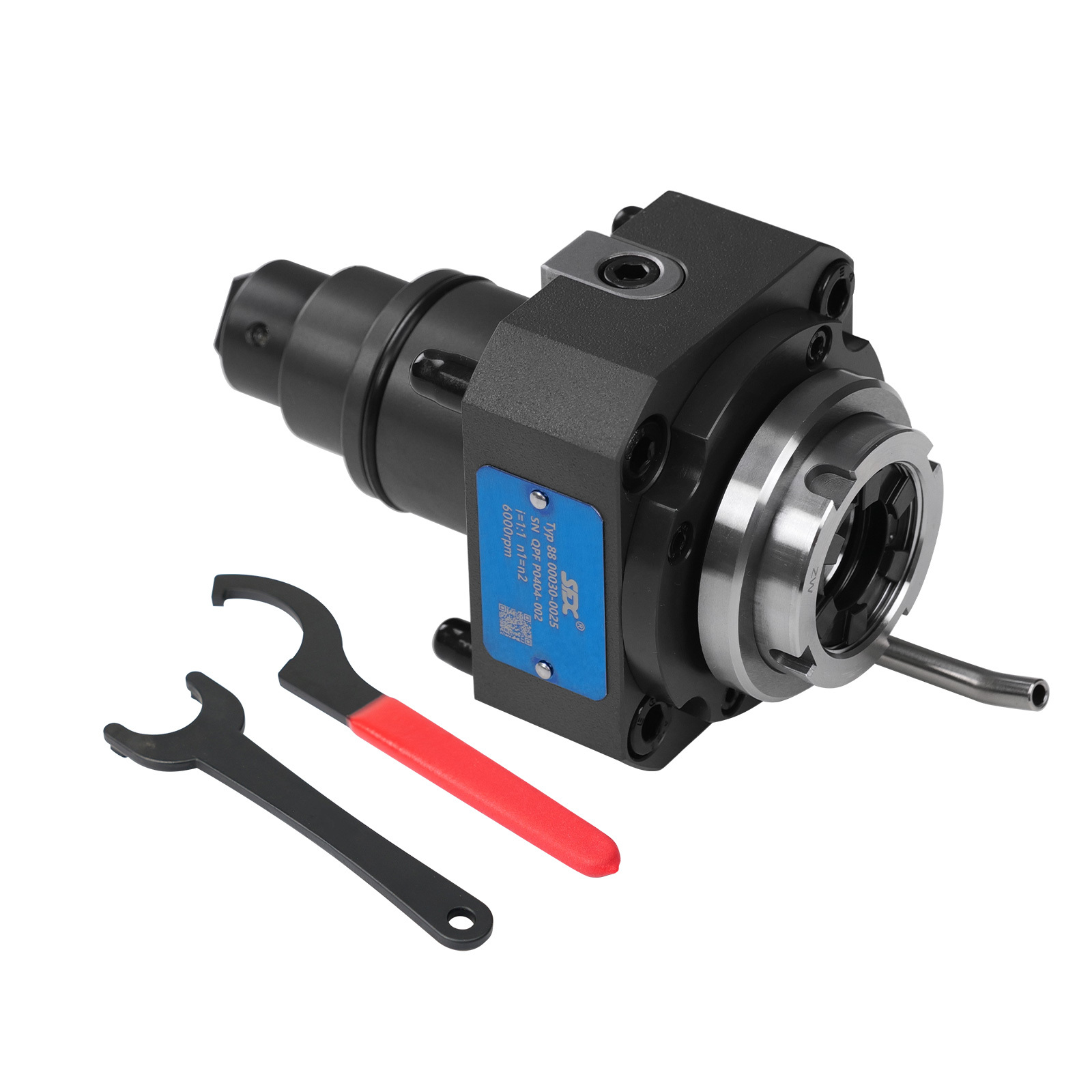 SFX BMT45‑0°‑ER25‑J Internal Lock Live Tool Holder With ER25 Wrench