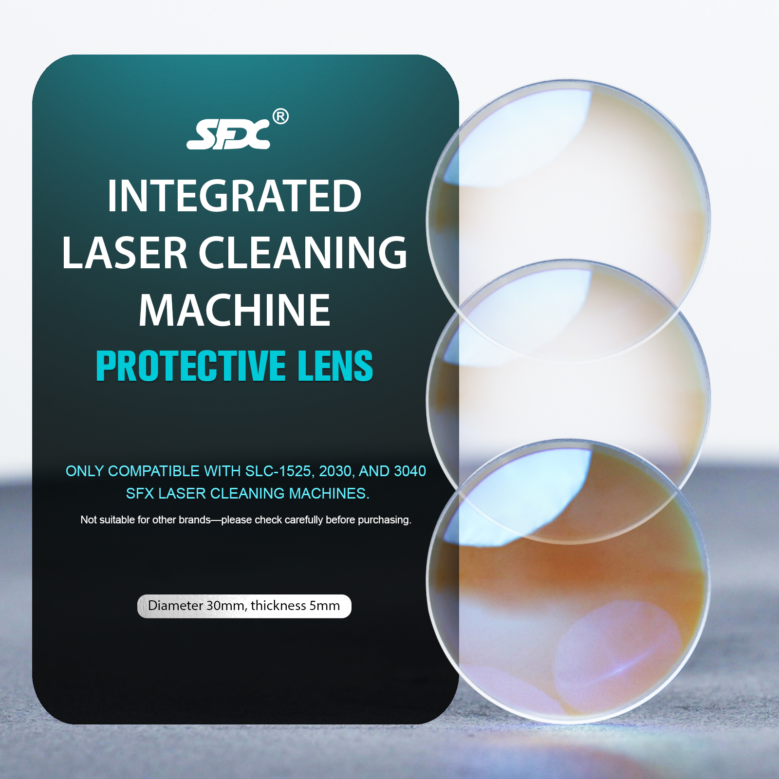 SFX Laser 10pcs Cleaning Machine Protective Lens D30*5mm For SLC