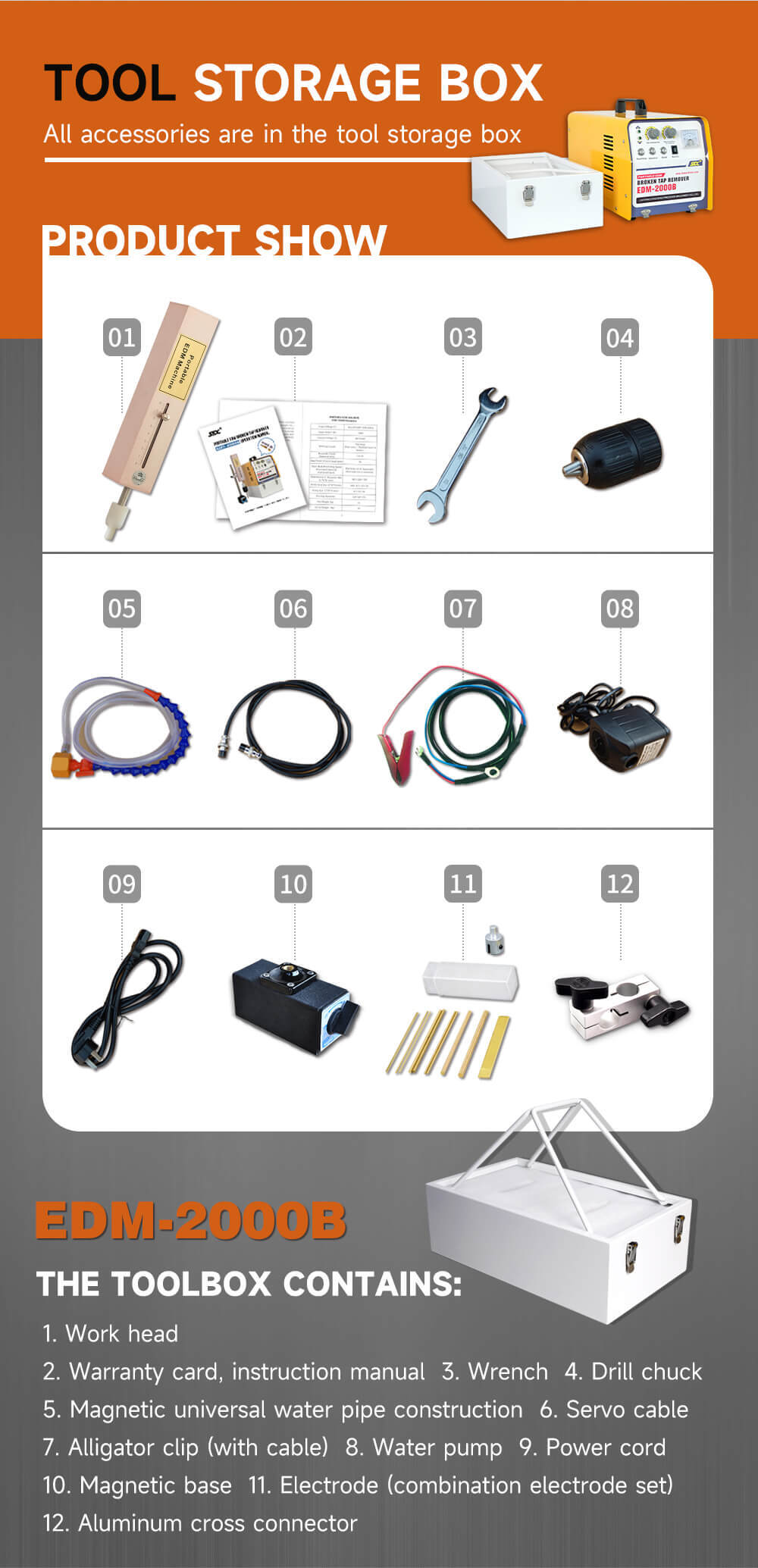 2000W Portable EDM Electric Taps Remover Machine For M2-M30 Taps/Bolts/Screw Buster Removal 2000W Portable EDM Electric Taps Remover Machine M2-M30 Taps/Bolts/Screw Buster SFX,Portable EDM,Broken Tap Remover,Tap Burner,Tap Buster,Tap Extractor,Electric Discharge Machine