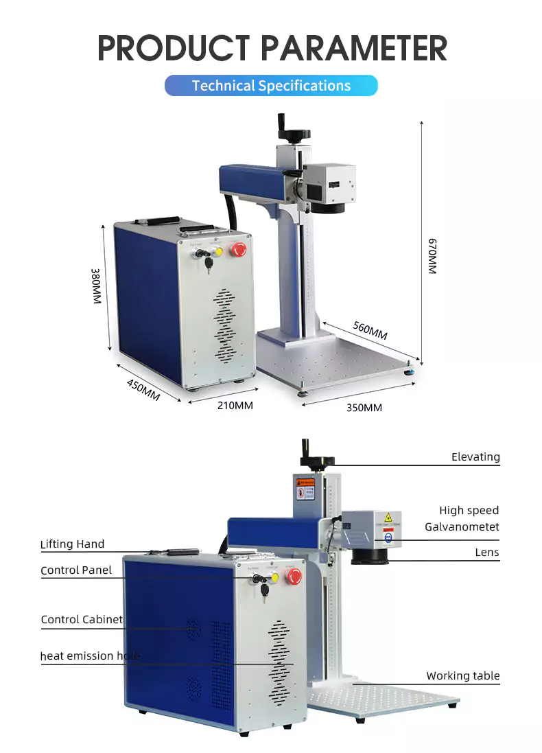 60W JPT M7 MOPA Fiber Laser