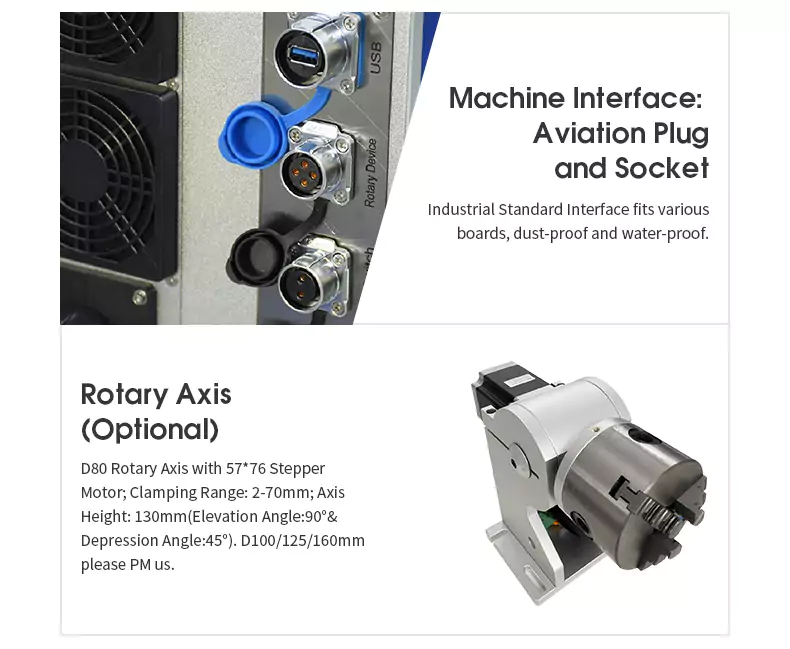 SFX Laser 60W Fiber Laser Engraving Machine MOPA JPT M7(E2) Laser Source 1-4000kHz Frequency 125mm Rotary Axis and 175x175mm Lens are Included SFX 60W Fiber Laser Engraving Machine MOPA JPT M7 Laser Source 1-4000kHz Frequency 125mm Rotary Axis and 175x175mm Lens are Included Fiber laser engraving machine,Fiber Laser Marker,SFX laser marking machine,Mopa JPT M7 laser marking machine,60W MOPA,175x175mm lens,125mm Rotary Axis,SFX Laser