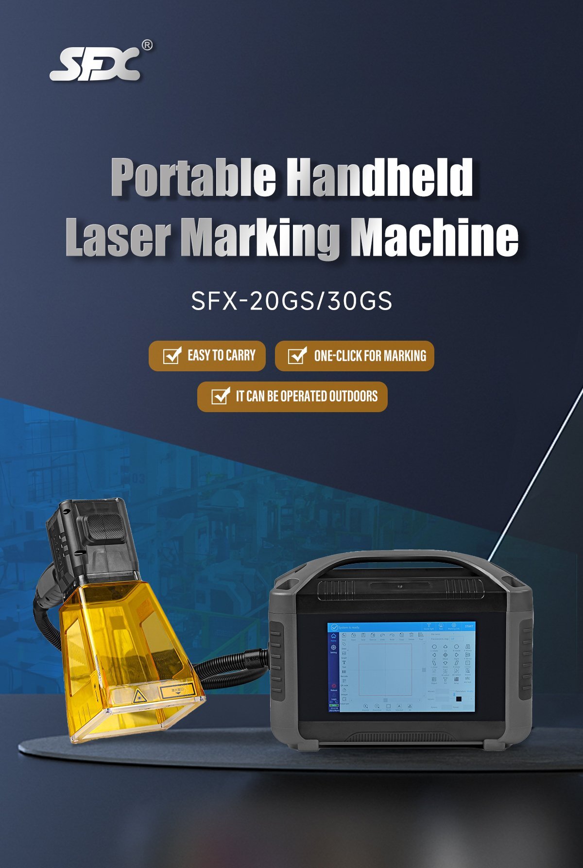 Fiber Laser Engraving Machine for Metal Laser Marking Machine Protable Type, CO2 Laser