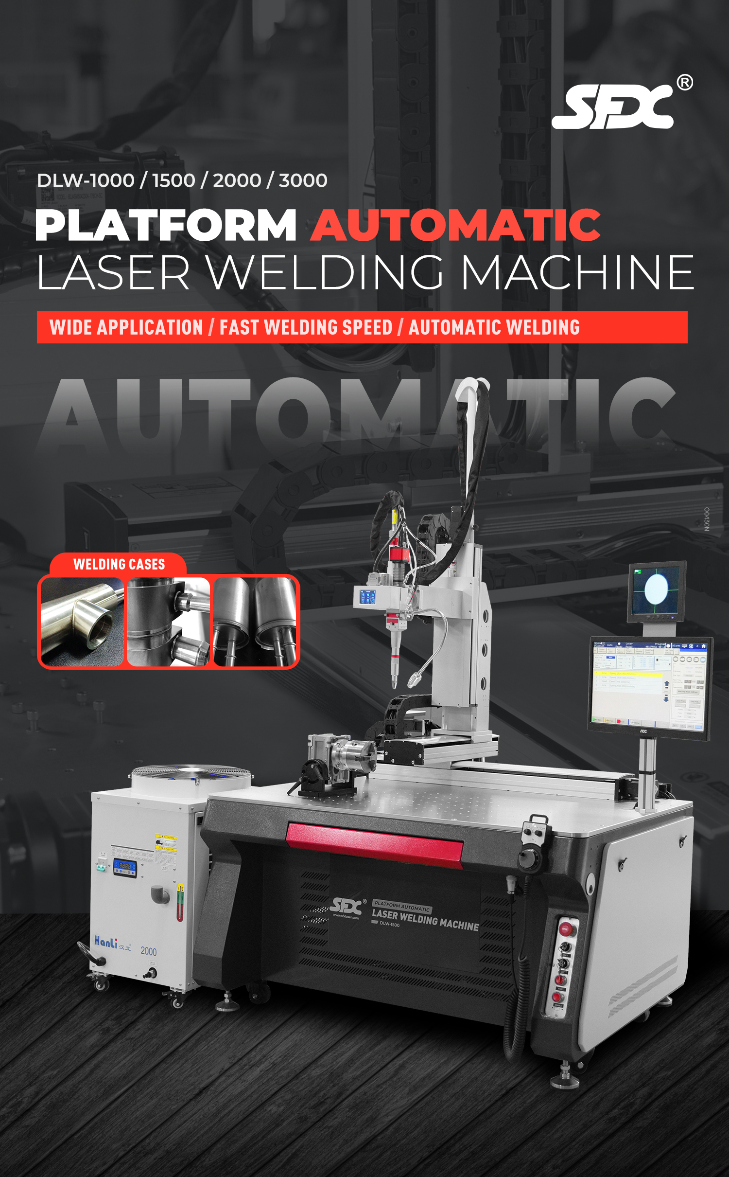 SFX 2000W Platform Automatic Laser Welding Machine With Five Axis for Efficient Metal Welding DLW-2000 SFX 2000W Platform Automatic Laser Welding Machine With Five Axis for Efficient Metal Welding Water laser welding machine,platform laser welding machine,automatic laser welding machine,automatic laser welder for metal welding,metal welding platform laser welding machine,SFX laser