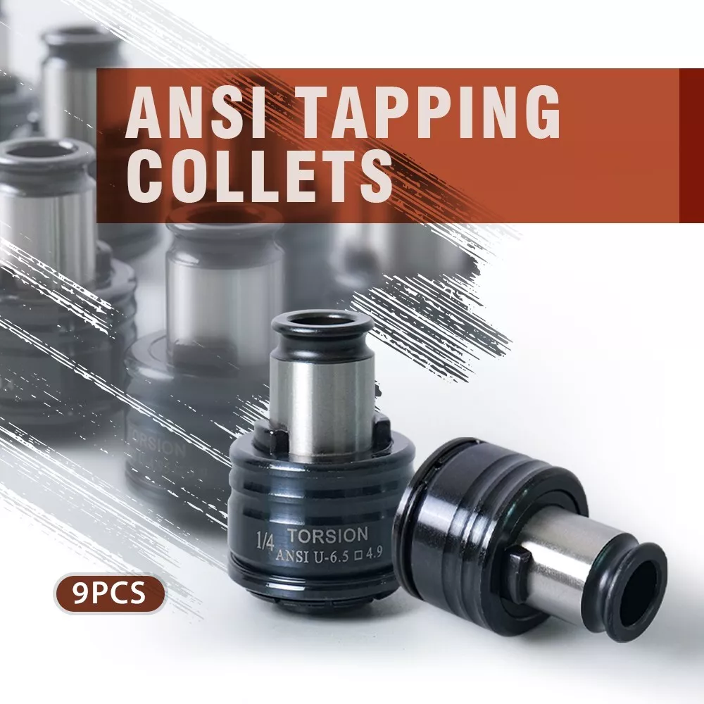 SFX 9PCS GT12 ANSI Tap Collets Chucks Holders for SFX M16R Tapping Machine US Stock 9PCS GT12 ANSI Tap Collets Chucks Holders for SFX M16R Tapping Machine M16R tapping collet chucks,quick change tapping collet chucks,ANSI Tap Collets,SFX M16R Tapping Machine,GT12 ANSI Collet Holder,tapping collet