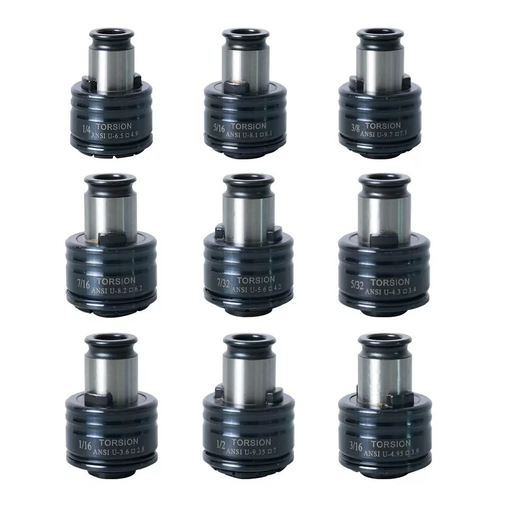 SFX 9PCS GT12 ANSI Tap Collets Chucks Holders for SFX M16R Tapping Machine US Stock 9PCS GT12 ANSI Tap Collets Chucks Holders for SFX M16R Tapping Machine M16R tapping collet chucks,quick change tapping collet chucks,ANSI Tap Collets,SFX M16R Tapping Machine,GT12 ANSI Collet Holder,tapping collet