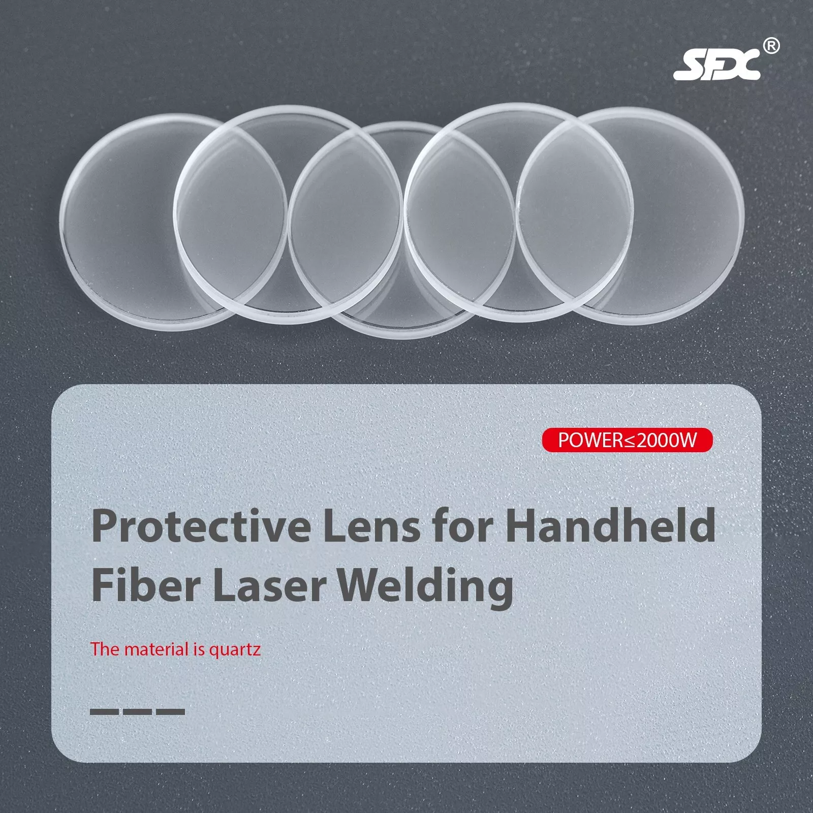 US STOCK SFX Laser 5 PCS Laser Protective Lenses for SFX 1500W 2000W Fiber Laser Welding Machine  US STOCK SFX Laser 5 PCS Laser Protective Lenses for SFX Fiber Laser Welding Machine  Laser Protective Lenses,Protective Lenses for SFX Air-cooled Laser Welding Machine,SFX Laser,5 PCS Laser Protective Lenses,US Stock
