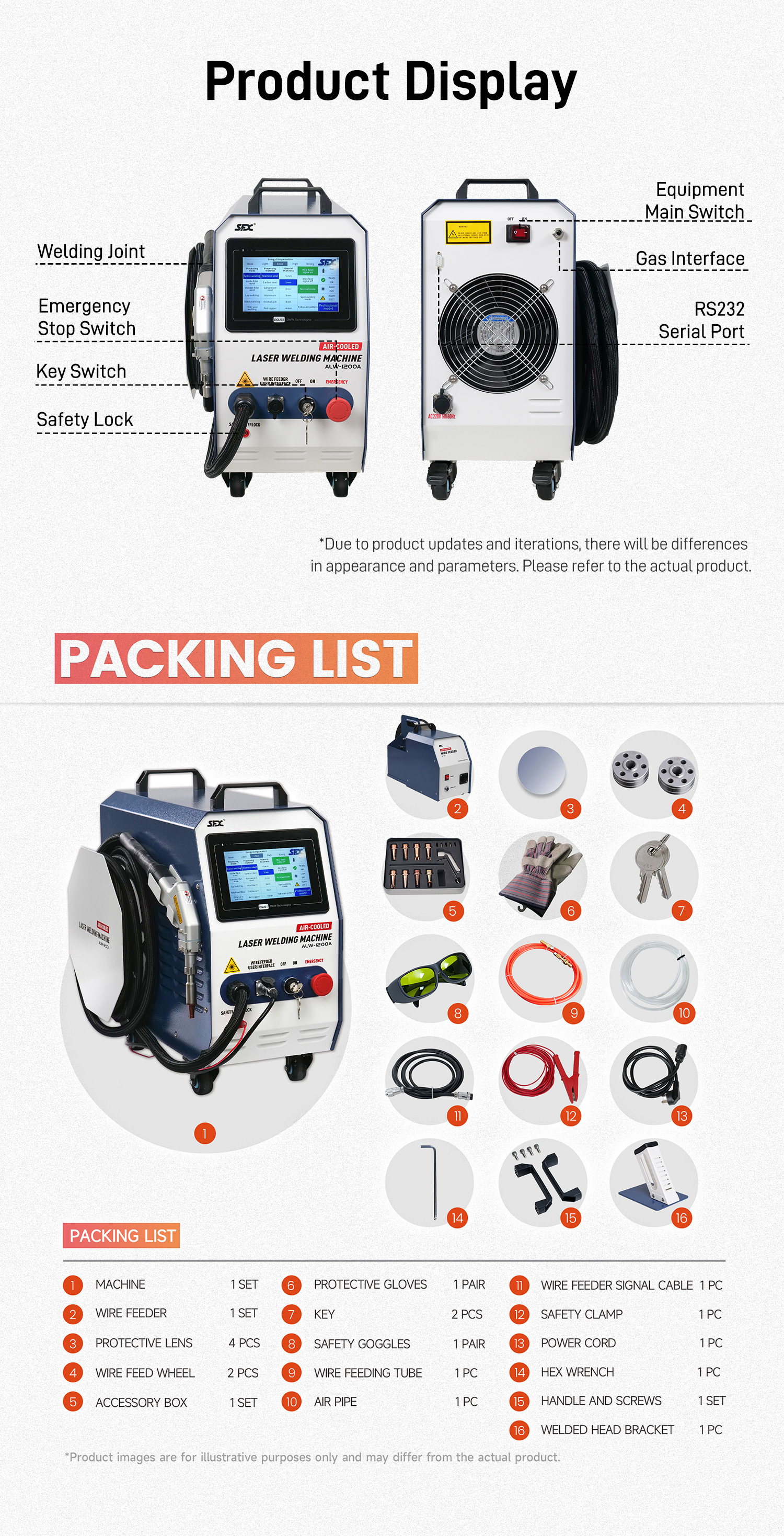 SFX Laser 1200W Air-cooled Laser Welding Machine with Laser Welding Cart for Metal Stainless Steel Aluminum Copper Welding ALW-1200A  SFX Laser 1200W Air-cooled Laser Welding Machine with Laser Welding Cart for Metal Stainless Steel Aluminum Copper Welding ALW-1200A  SFX LASER,Air-cooled Laser Welding Machine,Auto Wire Feeder,Metal Stainless Steel Aluminum Copper weld,SFX Laser welder,2-in-1 Air Cooled Laser Welder,ALW-1200A,Laser Welding Cart