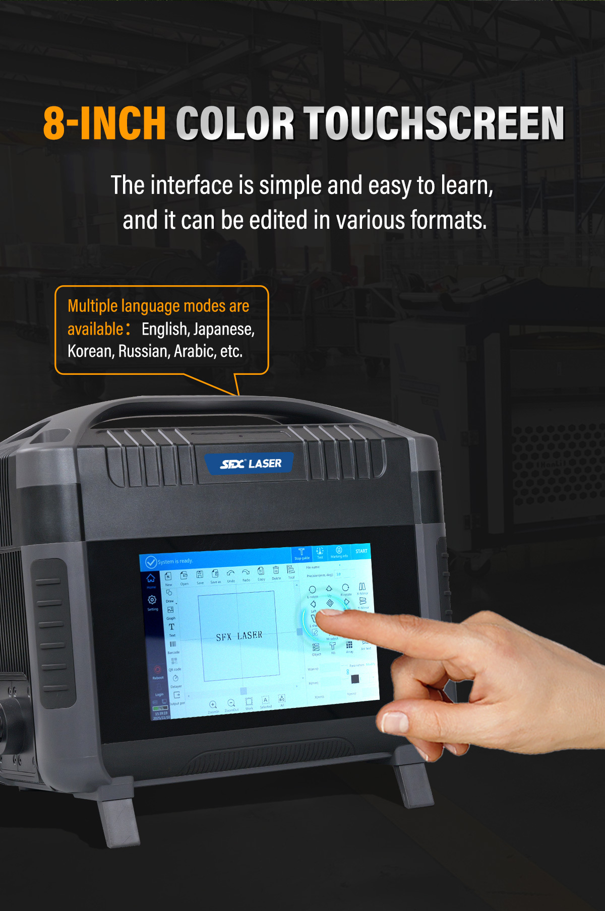 SFX LASER Pro Series 20W/30W/50W Portable Handheld Laser Marking Machine High-Precision Laser Engraver for Outdoor & Industrial Marking SFX LASER 20W/30W/50W Portable Handheld Laser Marking Machine High-Precision Laser Engraver with Long Battery Life for Outdoor & Industrial Marking SFX LASER,20/30/50W Portable Handeld Laser Marking Machine,Laser Engraver,Portable laser marker,laser engraving machine,20W30W/50W laser engraver