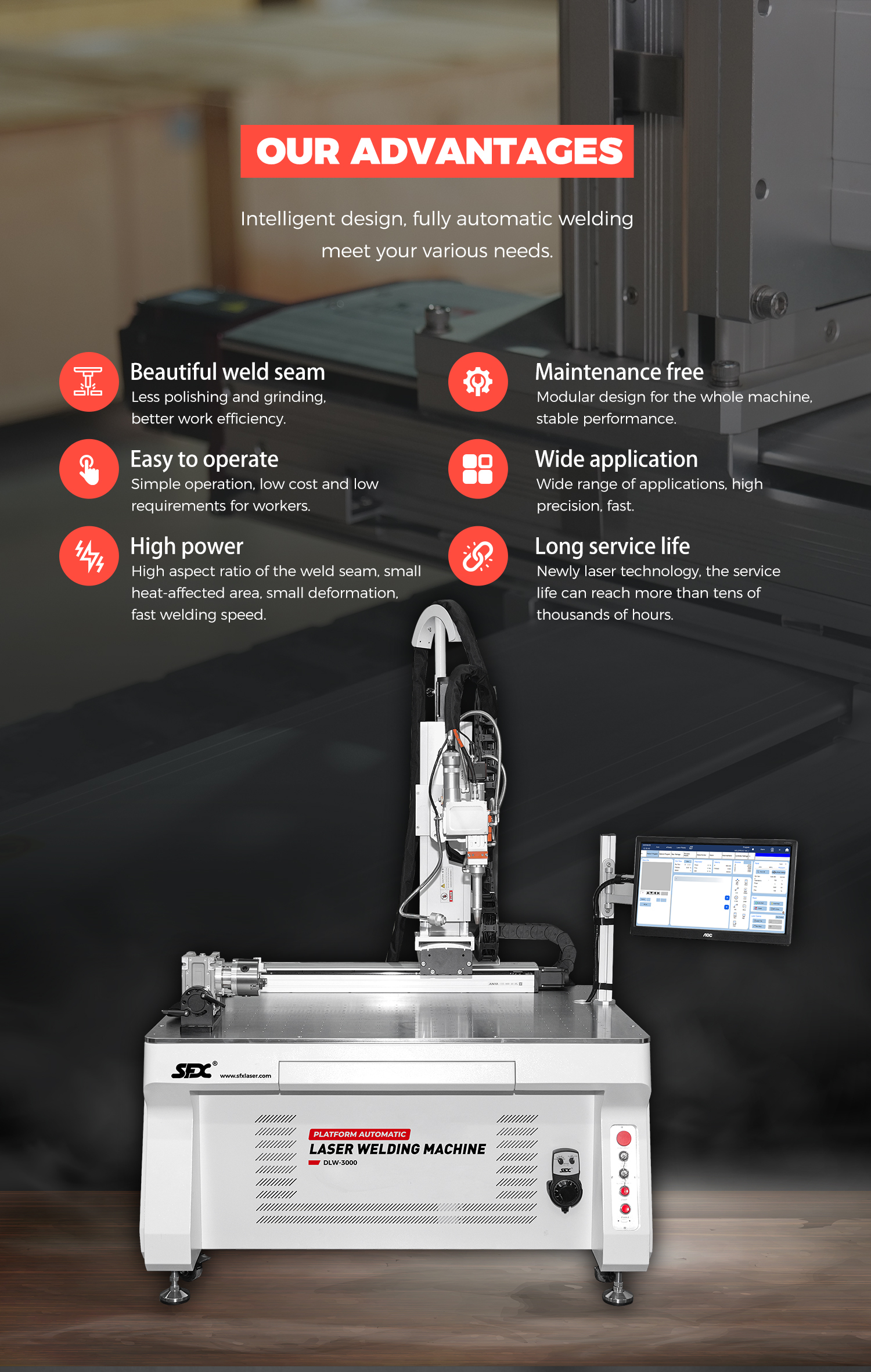 SFX Laser Seven-Axis 2000W Platform Automatic Laser Welding Machine for Efficient Metal Welding Stainless Steel/Nickle/Aluminum Weld SFX Seven-Axis 2000W Platform Automatic Laser Welding Machine for Efficient Metal Welding  Stainless Steel/Nickle/Aluminum Weld laser welding machine,platform laser welding machine,automatic laser welding machine,automatic laser welder for metal welding,metal welding platform laser welding machine,SFX laser