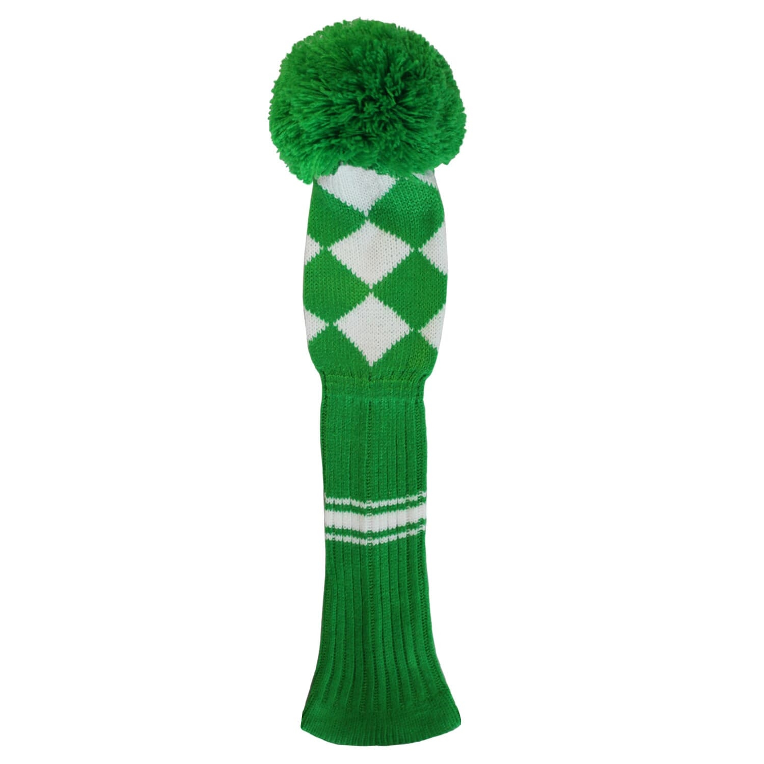 Scott Edward Knit Golf Headcovers,Hybrid Headcover Set of 4(Green White