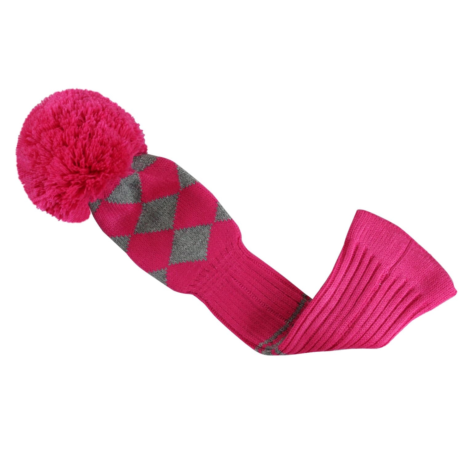 Scott Edward Knit Golf Headcovers,Hybrid Headcover Set of 4(Deep Pink
