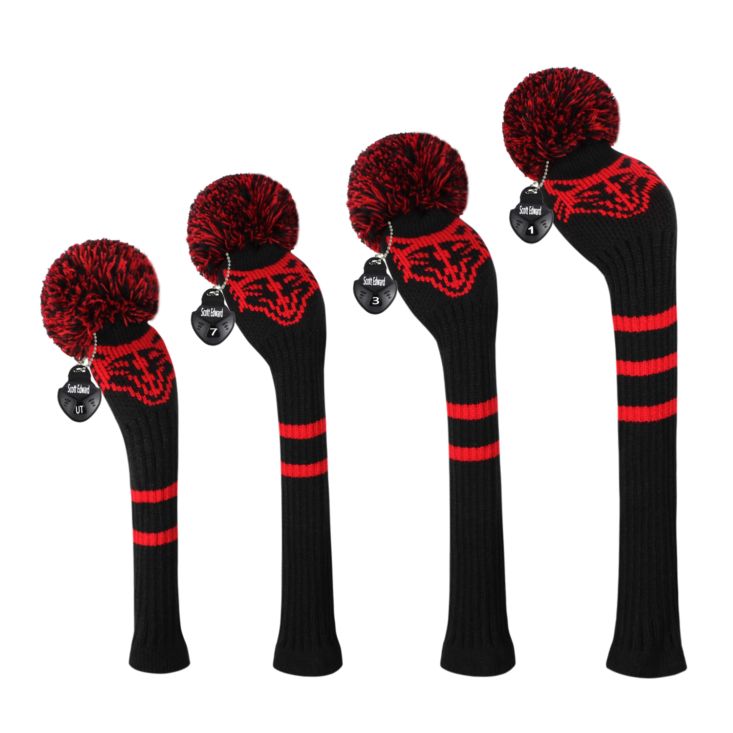 Scott Edward Personalized Knit Golf Club Covers 4 Counts ...