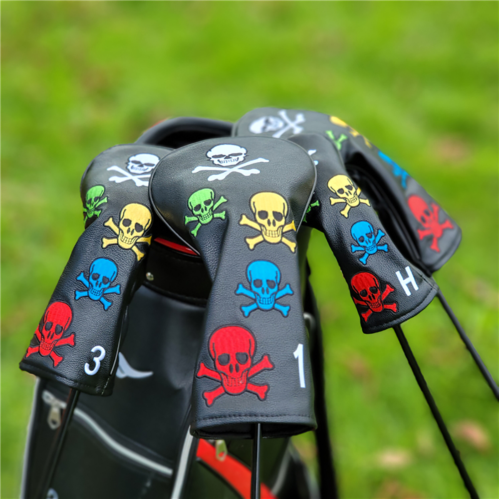 Golf Woods Hybrid HeadCovers, For Driver Fairway Putter Clubs Iron Club Set  Heads PU Leather Unisex - AliExpress